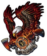 Fire Rescue-American Made Metal Sign - Hand Made in the USA with American Steel
