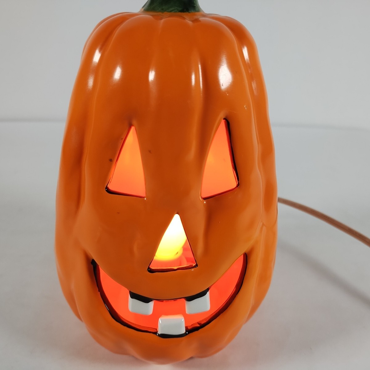Vintage Halloween Ceramic Jack-O-Lantern Pumpkin 7” | eBay