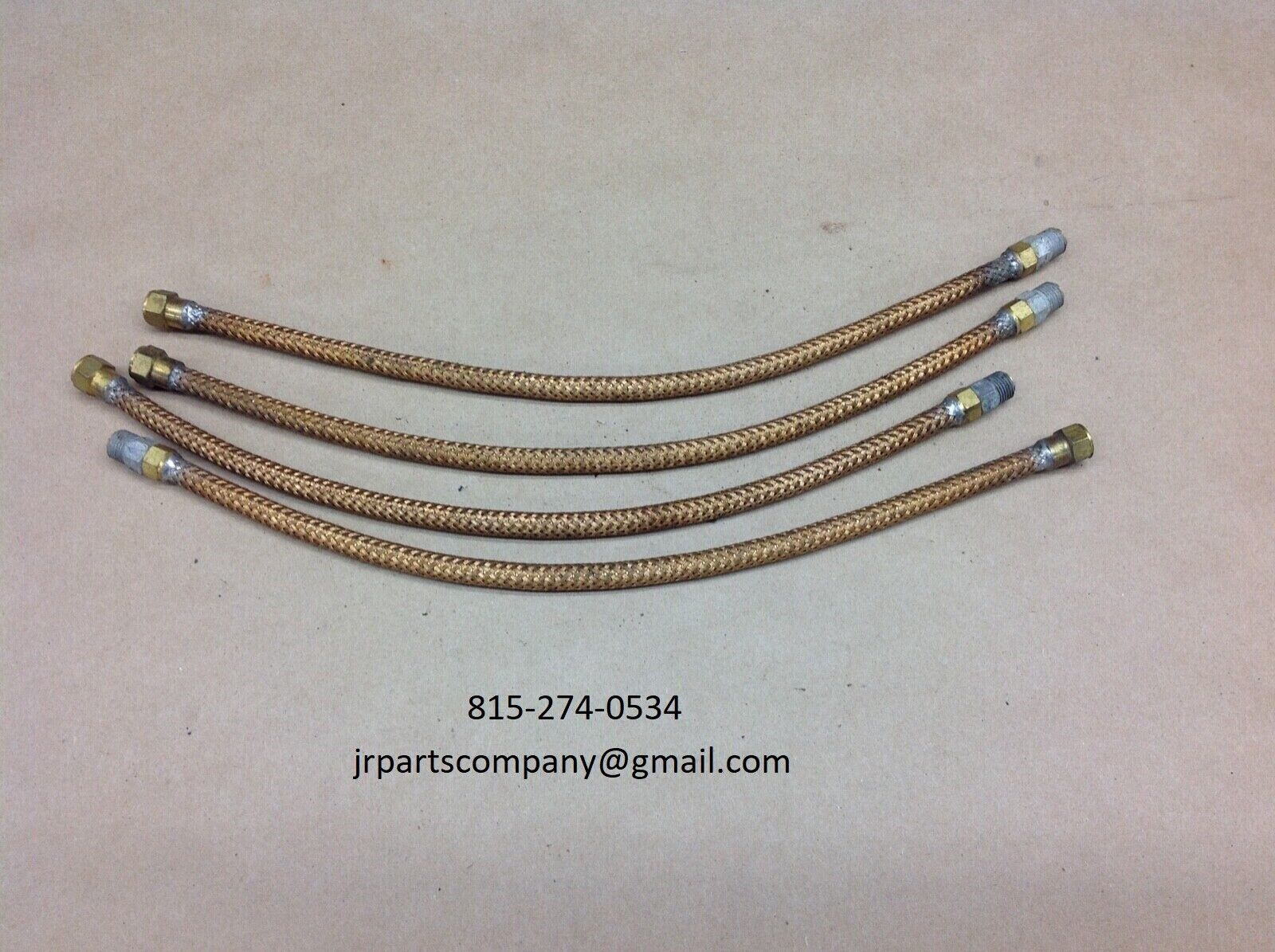 Half Track Engine Oil Line Hose Set - Lower and Upper Flex Hoses