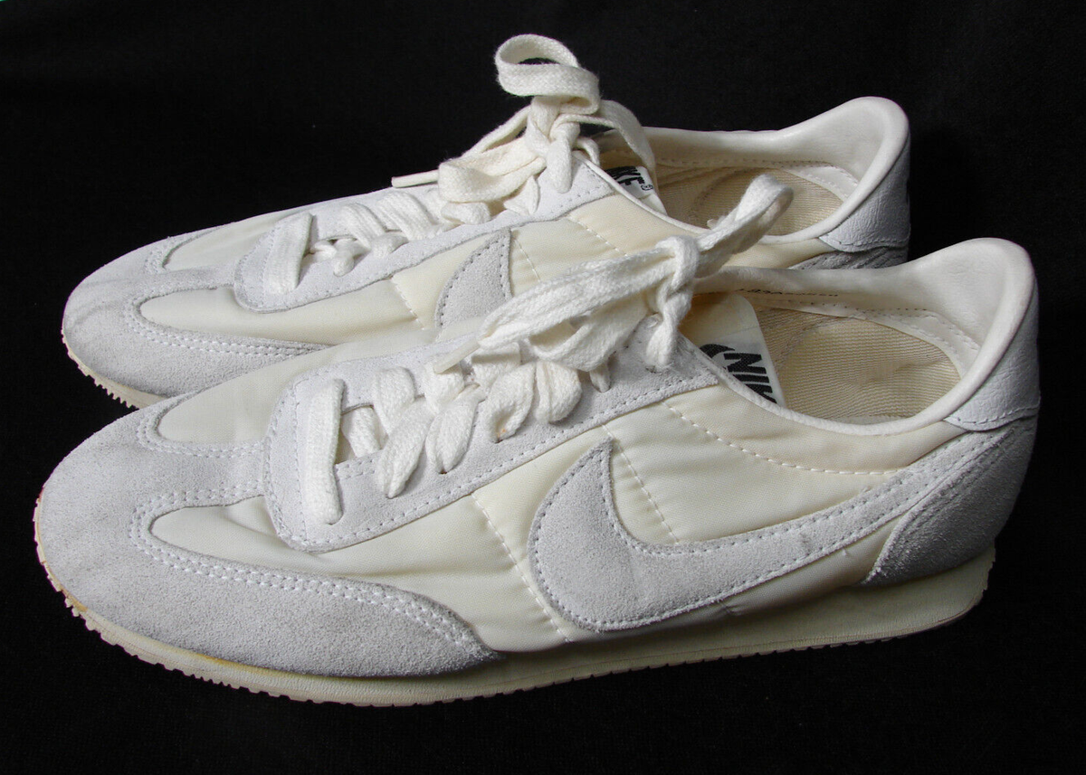 Vtg 80s Nike White Sneakers Shoes Swoosh Bottom Made in Korea