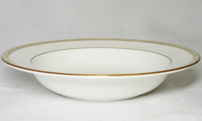JUBILEE GOLD by Aynsley Rim Soup Bowl 8'' NEW NEVER USED made in England