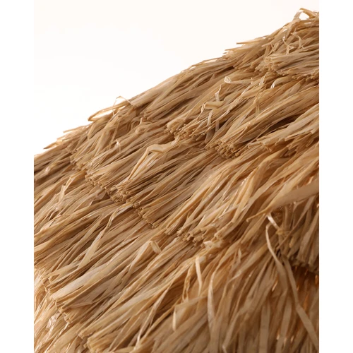 8ft Thatch Patio Tiki Umbrella,Manual Tilt Adjustment Straw Umbrella for Outdoor - Picture 6 of 12