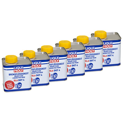 DOT4 6x 500 ml Bremsflüssigkeit LIQUI MOLY SL6 für Honda Keeway Kymco Malaguti