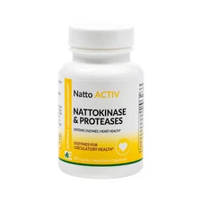 Dynamic Enzymes Natto Activ Nattokinase & Proteases Systemic Enzymes,45 Capsules