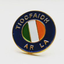 Tiocfaidh Ar La Tricolour Enamel Pin Badge - Irish Republican Rebel 1916