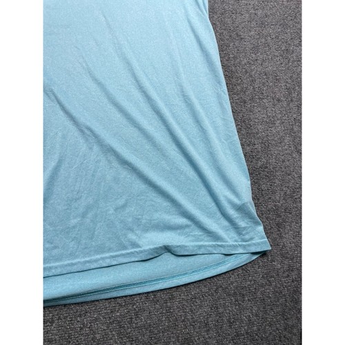 Men's Blue T-Shirt Short Sleeve Crew Neck Pullover Size 3LT - Picture 5 of 14