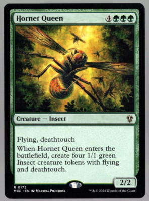Hornet Queen 0172 Non Foil Rare Murders at Karlov Manor MTG Near Mint