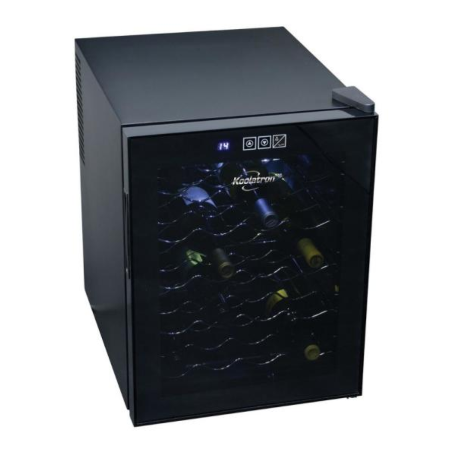 20-Bottle Rack Wine Cellar Fridge Sleek Cooler Console Cooling