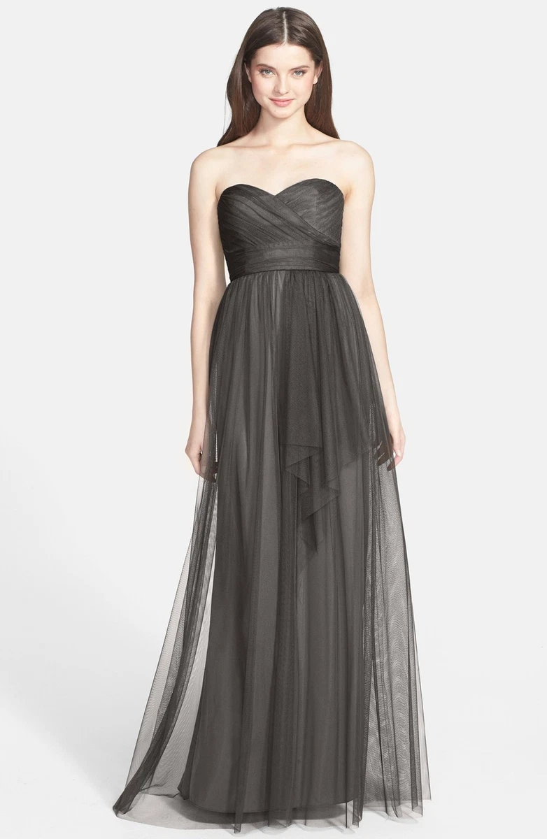 Charcoal Bridesmaid Dress