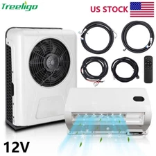 12V Electric Air Conditioner Universal Split A/C Kit For Semi Trucks RV Caravan