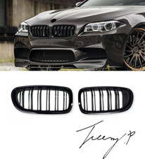 BMW 5 Series F10 F11 2010-2017 Front Kidney Grille Gloss Black Replacement Grill