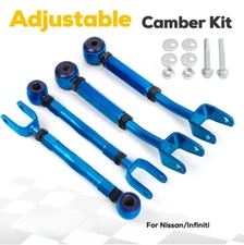 Adjustable Rear Camber Control Arm +Toe Traction Kit for Nissan 350Z Infinit G35