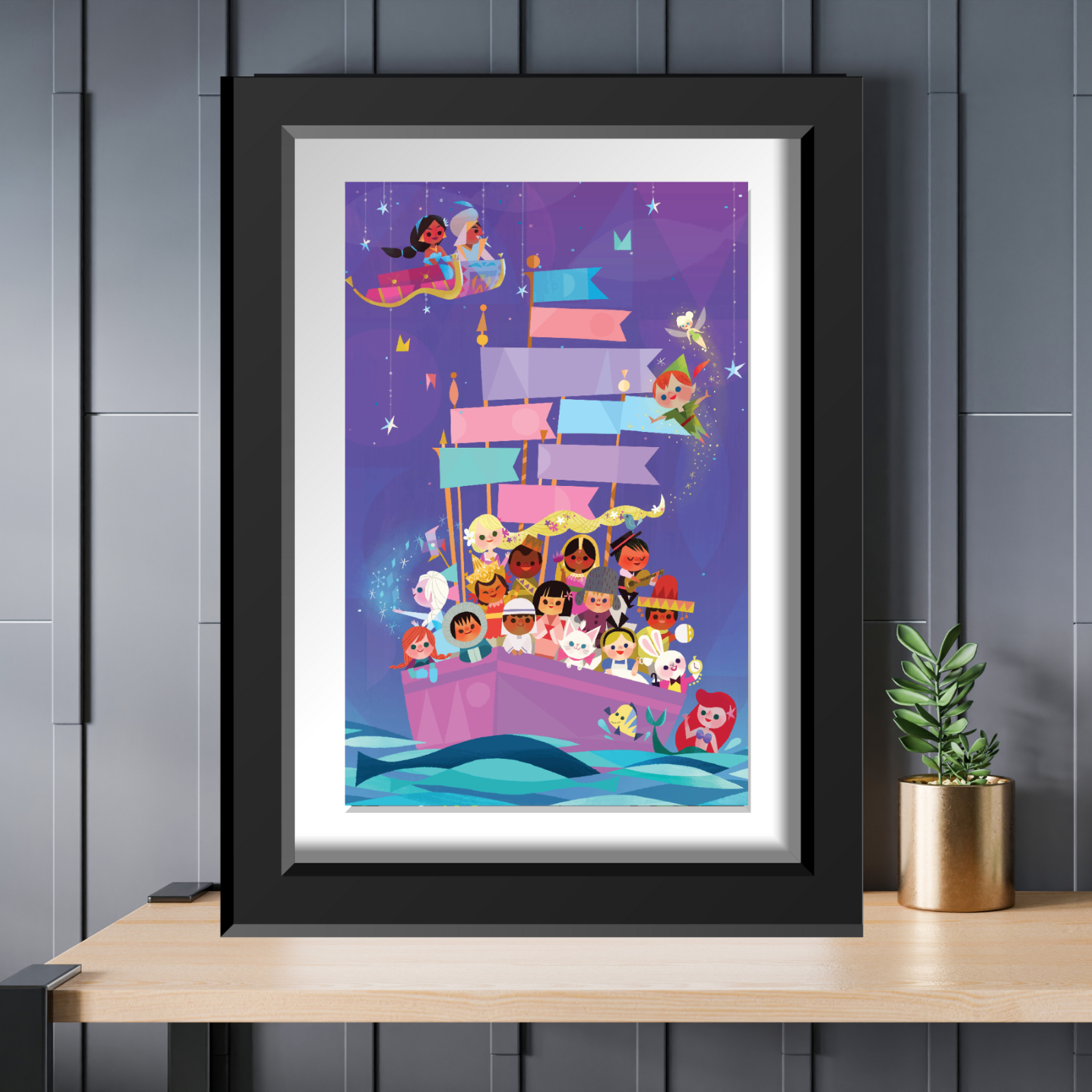 Disneyland It's a Small World 13x19 Satin Finish Art Print Poster