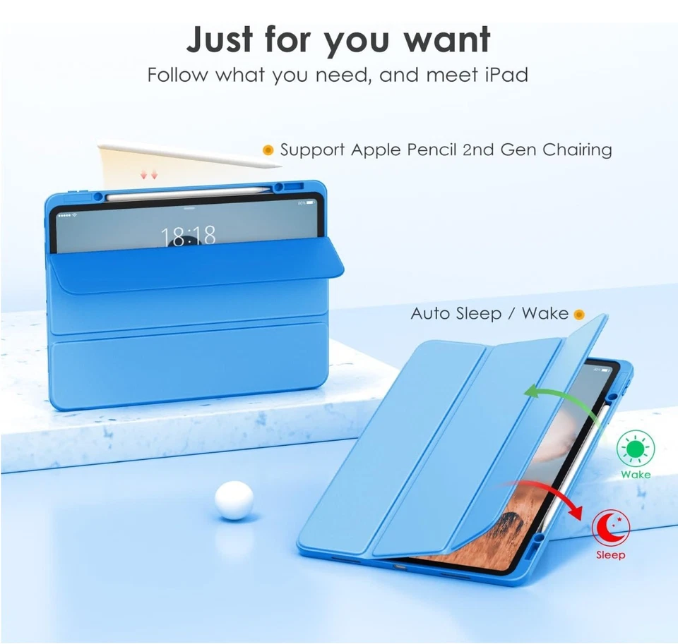 3 PACK iPad Pro Case 12.9inch Case 5th/4th/3rd/2nd/1st Gen-DTTO Clear Shockproof - Image 3 of 4