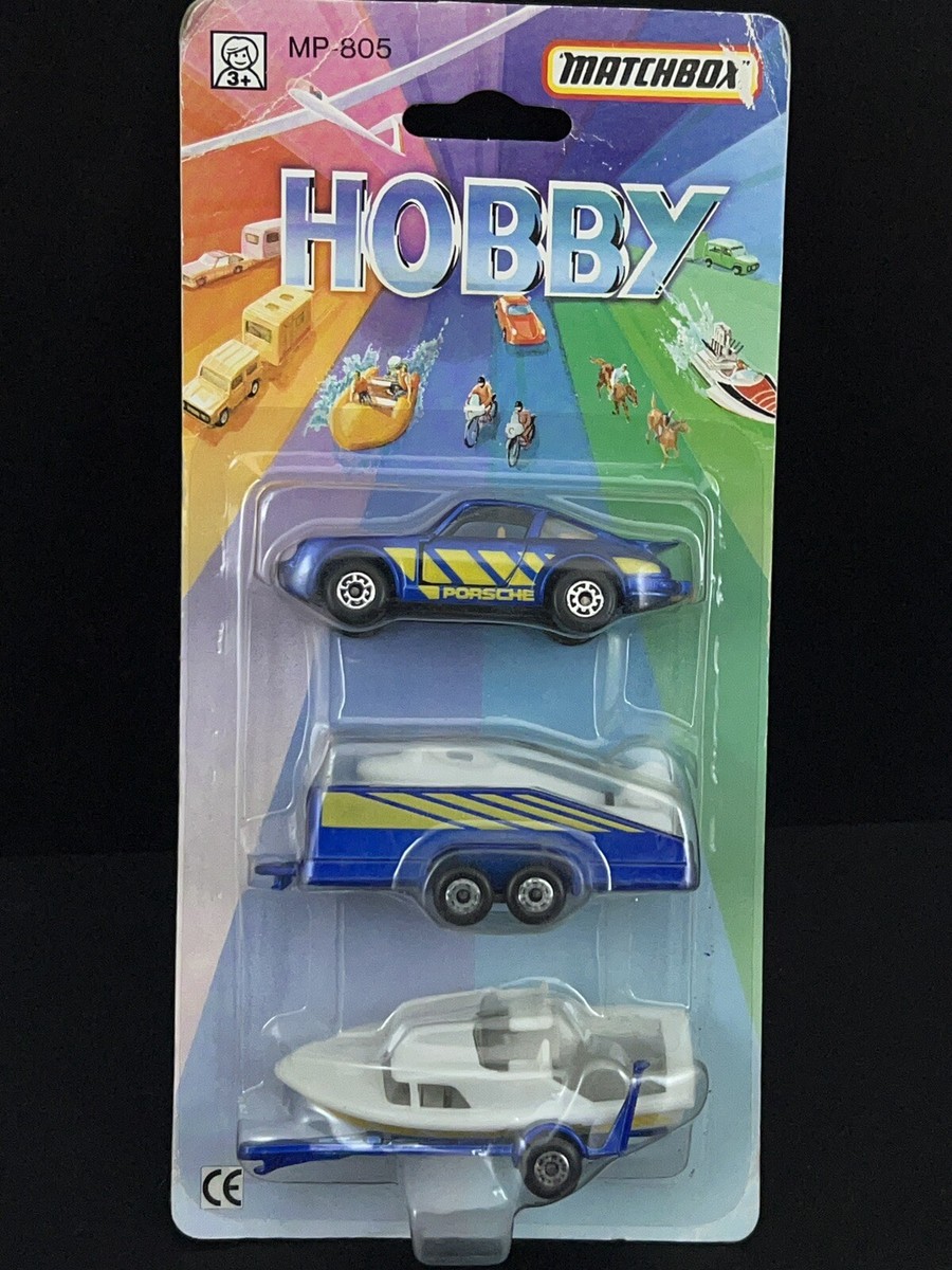 Matchbox Porsche 911 / Glider / Boat Trailer “ Hobby Pack MP-805