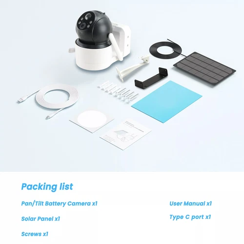 360° Wireless Security Camera PTZ WiFi IP Solar Powered Energy CCTV Outdoor Home - Picture 17 of 17