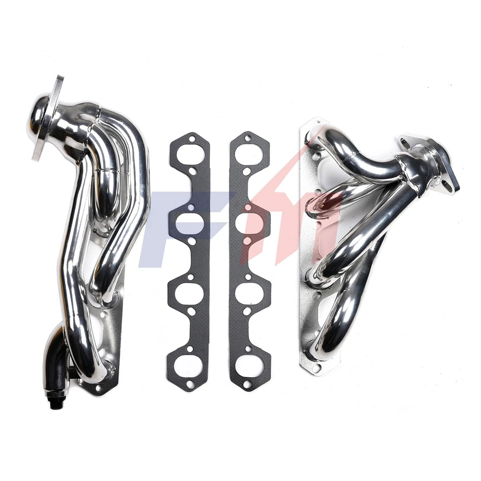 Exhaust Shorty Headers For 86-95 Ford F-150/250/Bronco 351 5.8L 2WD&4WD Ceramic - Imagem 4 de 4