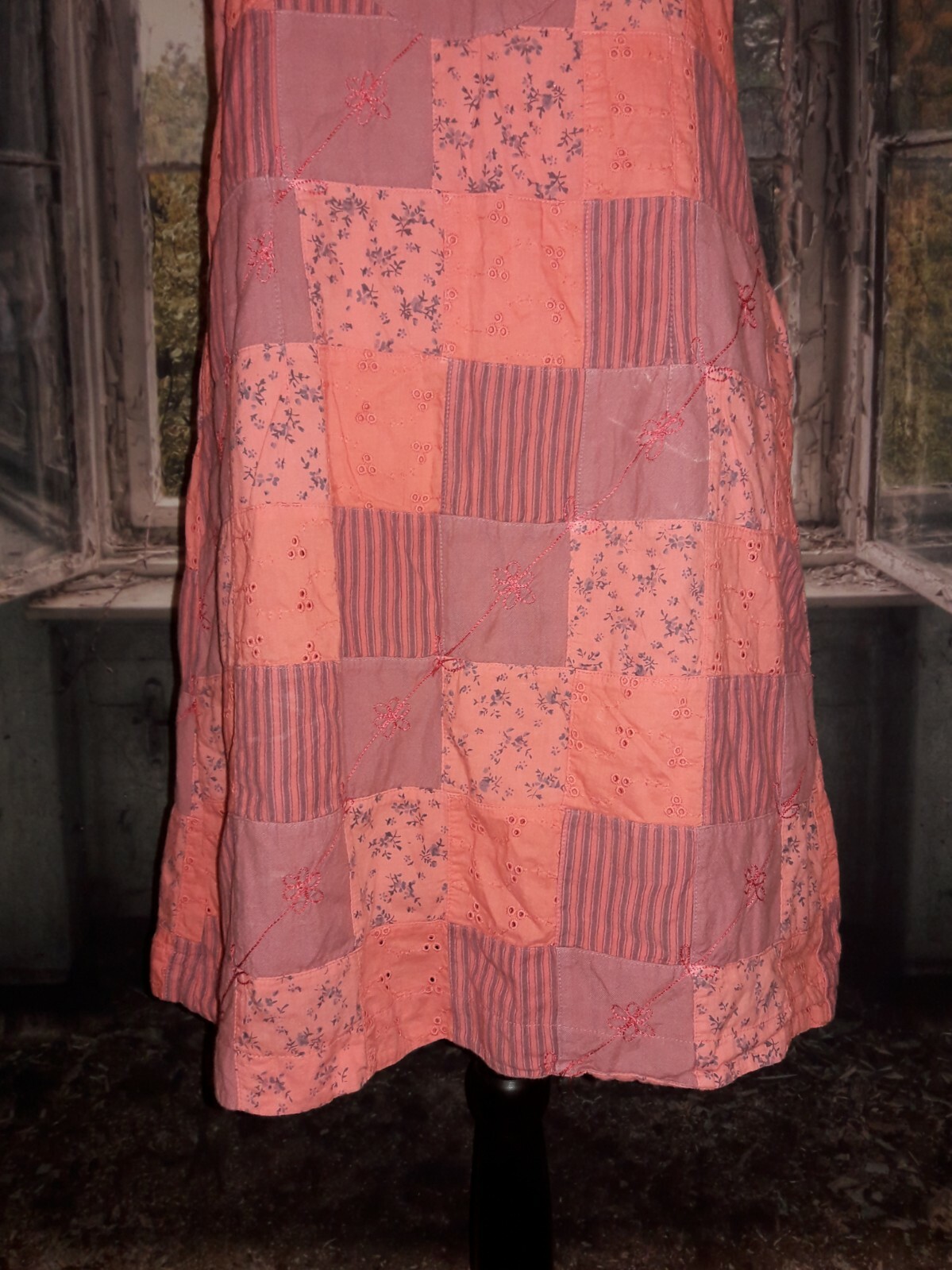 Sundance Catalog Floral Patchwork Shift Dress Siz… - image 3