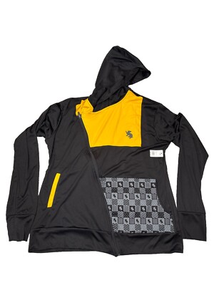 Universal Studios Hoodie Jacket Women 2XL Athletic Black Hufflepuff Harry Potter