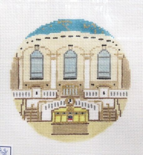 Stitch Style NYC Grand Central with Stitch Guide Handpainted Needlepoint Canvas 