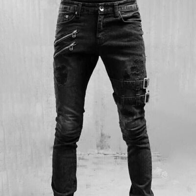 Herren Denim Jeans Hosen Stretch Slim fit Skinny Jeanshose Designer Jeans Hose
