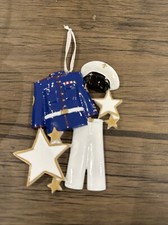 Armed Forces Uniform Blue Personalized Christmas Ornament