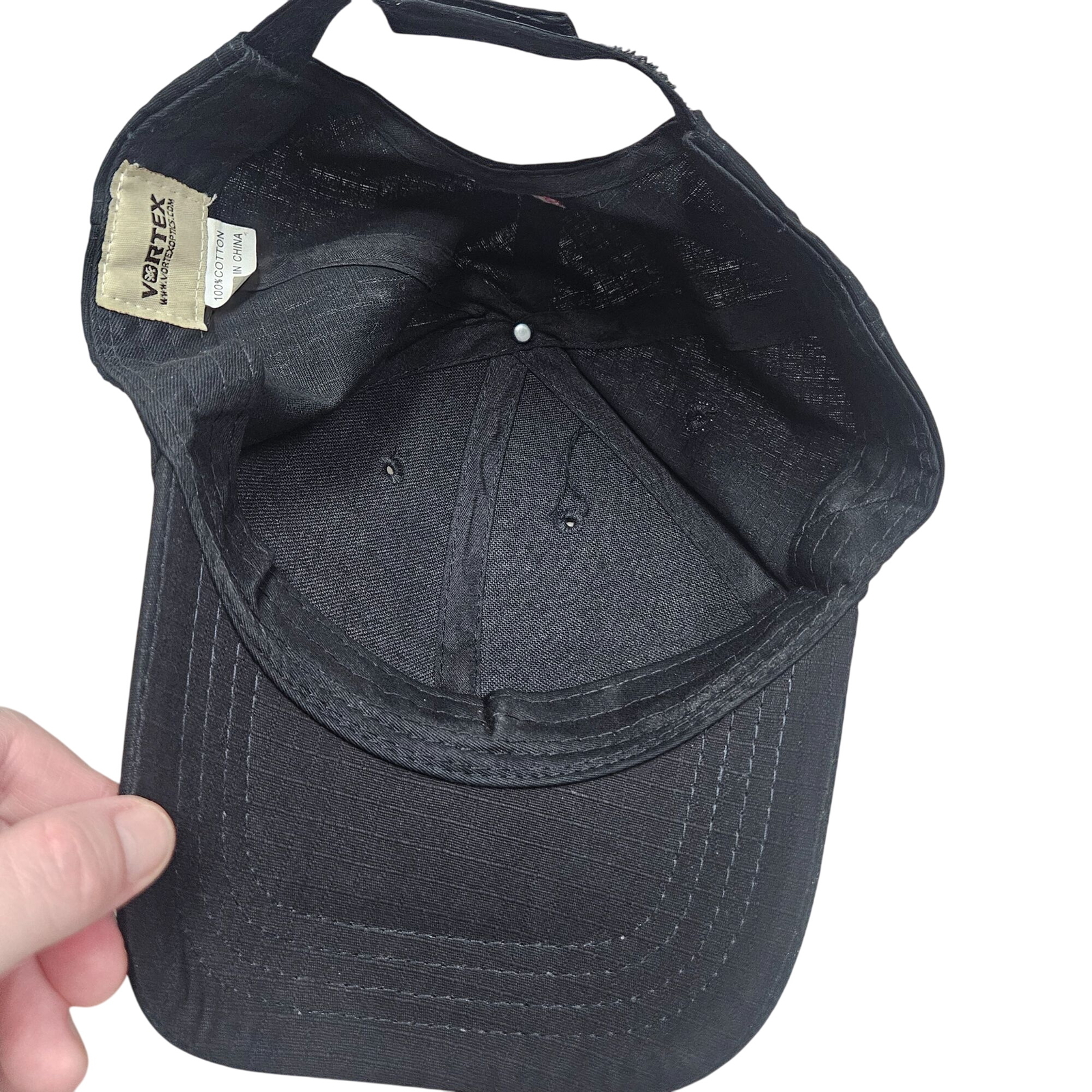 Vortex Nation Black Baseball Cap Adjustable Strap - image 6