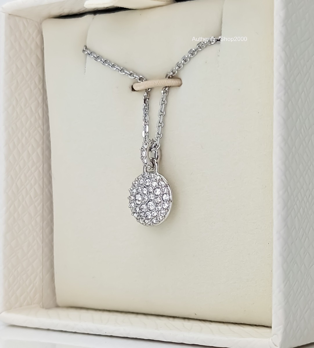 New SWAROVSKI Rhodium Plated Pave Crystals Meteora Pendant
