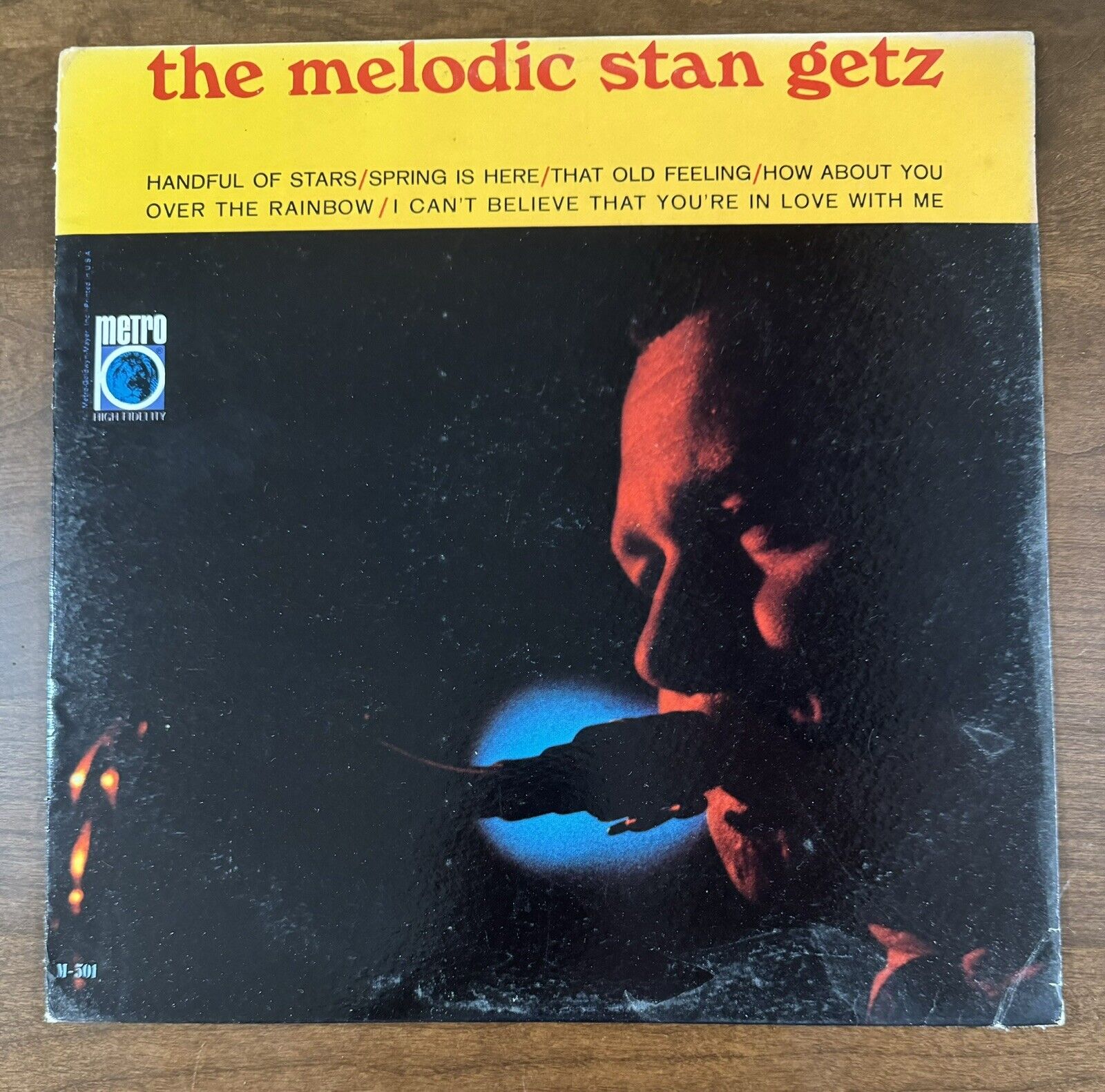 Stan Getz The Melodic Stan Getz 1965 Metro Records M501 Vinyl LP