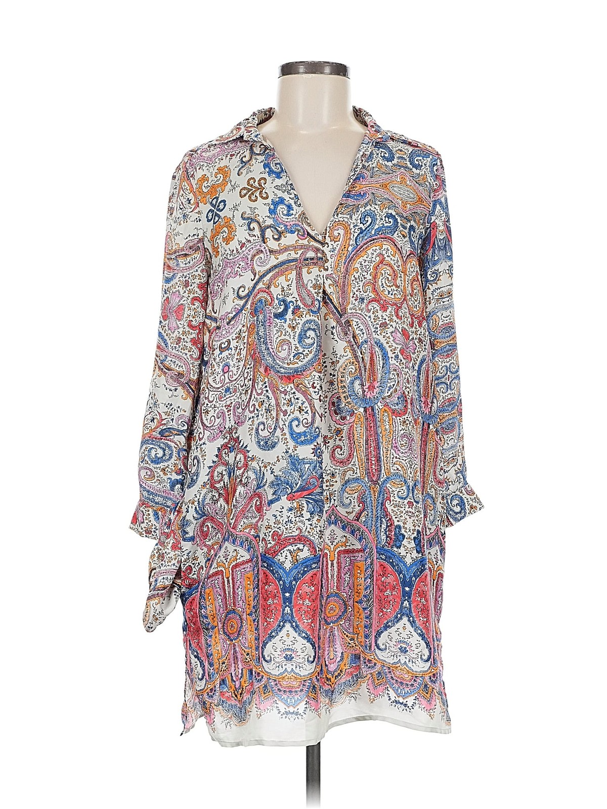 Zara Basic Women Blue Casual Dress M