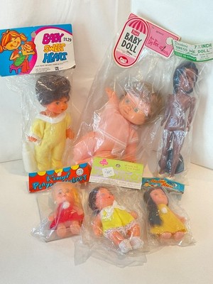 Vintage Toy Baby Dolls Assorted Lot of Hong Kong, Japan 1960's