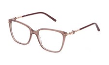 Escada VESF33 Eyeglasses Eye Glasses 0GG7 Strpd Brown Top Hazel Authentic New 53