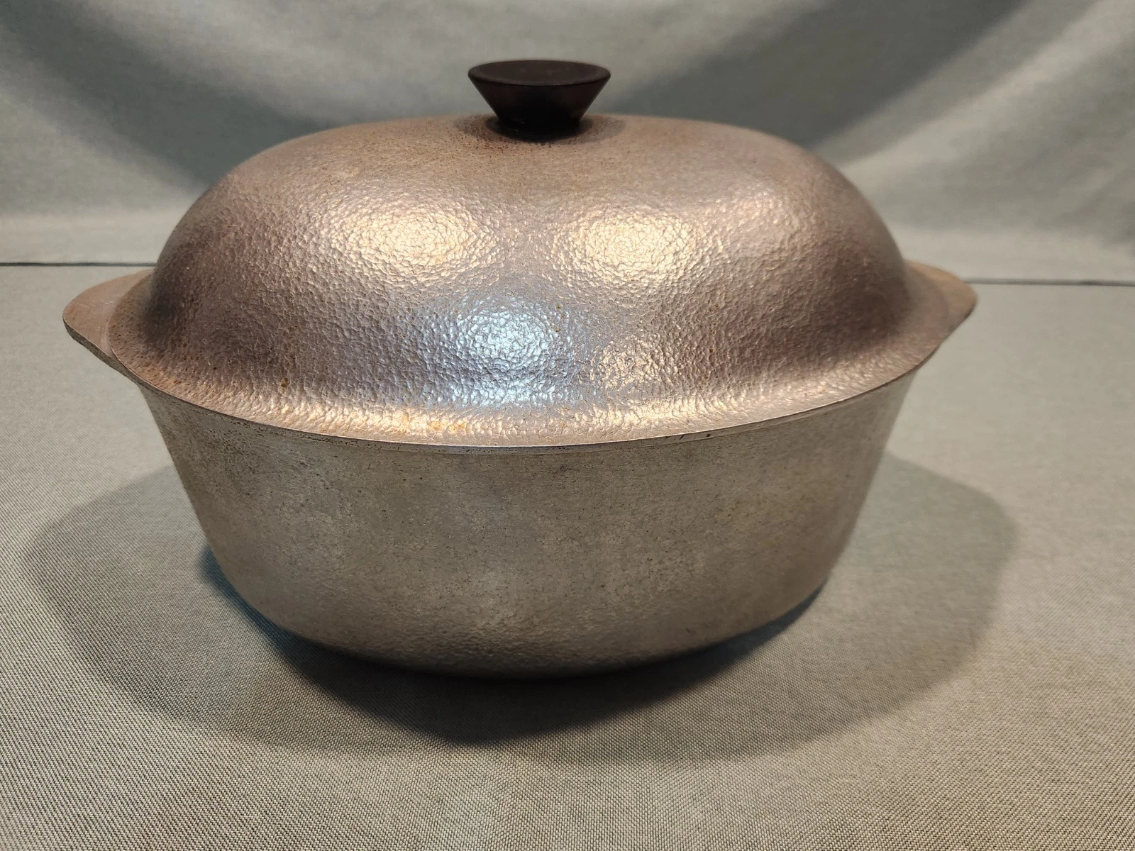 Vintage Hammered Aluminum 15" Roaster Pot Hammercraft Cookware With Lid