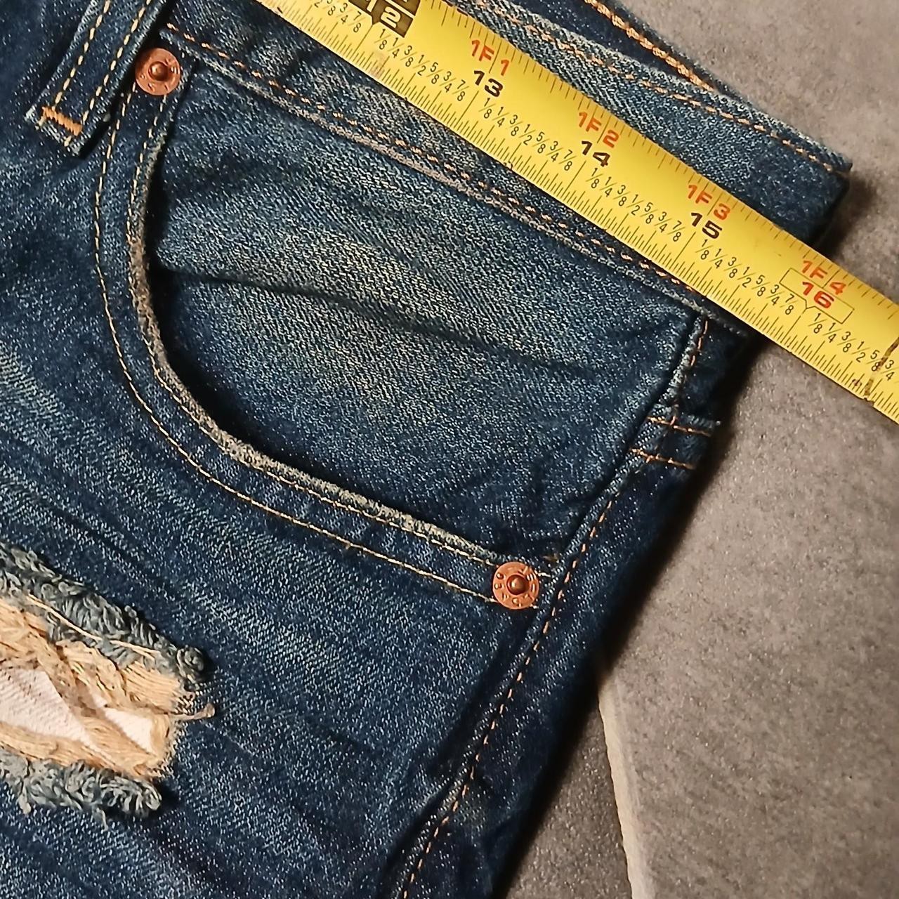 LEVIS 511 32X30 DISTRESSED BLUE DENIM PANTS thumbnail 3