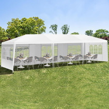 Gazebo Giardino 3X6M/3X9M Modulare Con 0/4/5/6/8 Pareti E Finestre, per Feste/Ma