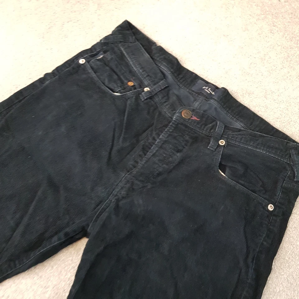 Paul Smith Mens Jeans 32x30 Blue Navy Regular Straight Cords Corduroy PS W32 L30 - Image 2 of 4