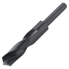21mm Reduced Shank Drill Bit HSS 6542 Black Oxide with 1/2 Inch Straight Shan...