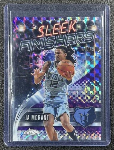 2025 Topps Chrome Ja Morant Refractors Purple Geometric (RAW)