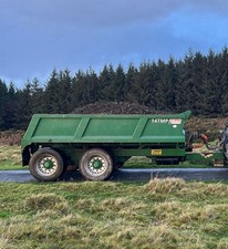 Multi Purpose Tractor  Tipping Trailer complete with ramps and oil/air brakes. 