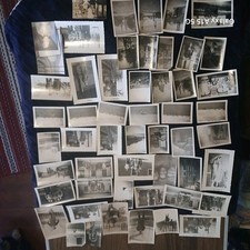 1940s WW2 lot Of Photos, Military, Football, France, All Original 55pcs.