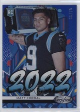 2022 Certified 2022 Mirror Blue 36/75 Matt Corral #2022-3 2l4