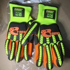 MAGID T-REX Flex Series Sandy Nitrile Coated Impact-Resistant Work Gloves Large
