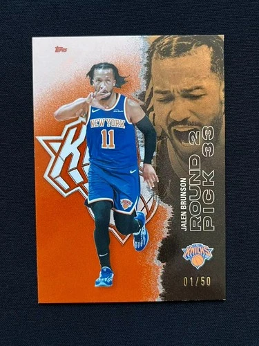 1/50≈1/1 2025-26 Topps Signature Class Jalen Brunson #58 Orange