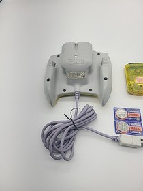 Official Sega Dreamcast Clear Yellow Controller HKT-7700 With VMU New Batteries 