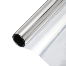 Reflective Window Film One Way Daytime Mirror Privacy Film,Silver 17"x13'