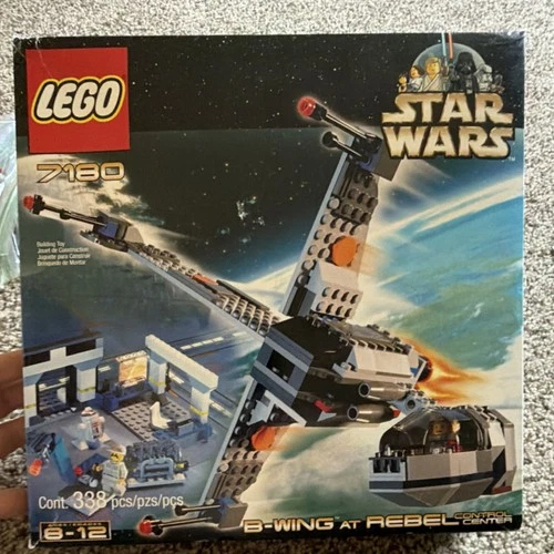 LEGO Star Wars B-Wing at Rebel Control Center 7180 Complete Set Box Instructions