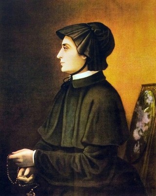 Catholic print picture - ST. ELIZABETH ANN SETON poster print Home Decor