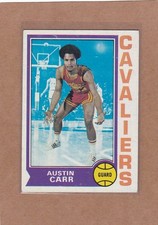 1974-75 TOPPS BASKETBALL AUSTIN CARR #60 CAVALIERS VGEX/EX *A43311