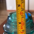 Vintage Aqua (Blue/Green)  Hemingray 42 Electrical Glass Insulator - Made in USA — photo 5