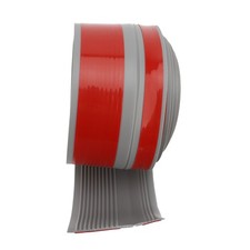 (Gray)Stair Edge Trim Anti Slip Self Adhesive PVC Water Resistant L Shape Sta